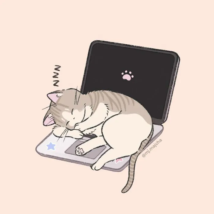 20 Cat Drawings By Mj.Majcha That Are Probably One Of The Cutest Things On The Internet