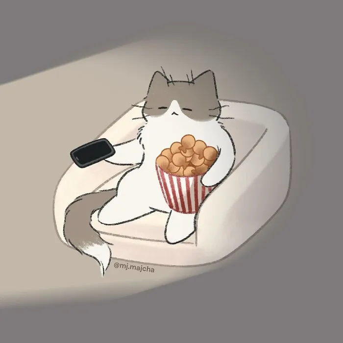 20 Cat Drawings By Mj.Majcha That Are Probably One Of The Cutest Things On The Internet