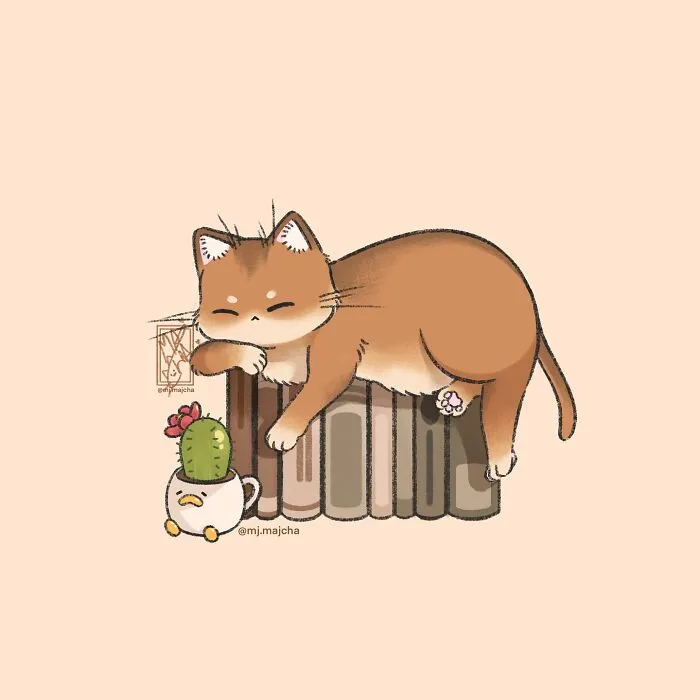 20 Cat Drawings By Mj.Majcha That Are Probably One Of The Cutest Things On The Internet