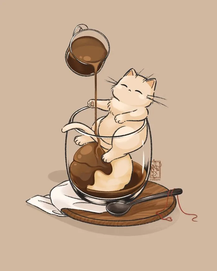 20 Cat Drawings By Mj.Majcha That Are Probably One Of The Cutest Things On The Internet