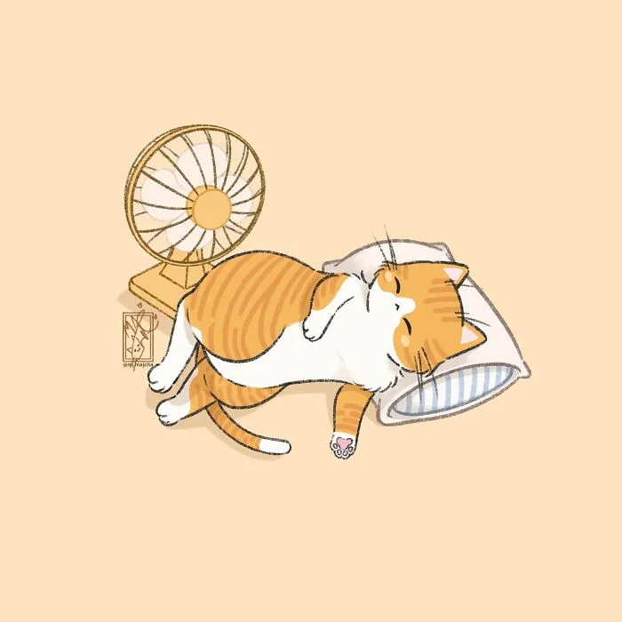 20 Cat Drawings By Mj.Majcha That Are Probably One Of The Cutest Things On The Internet