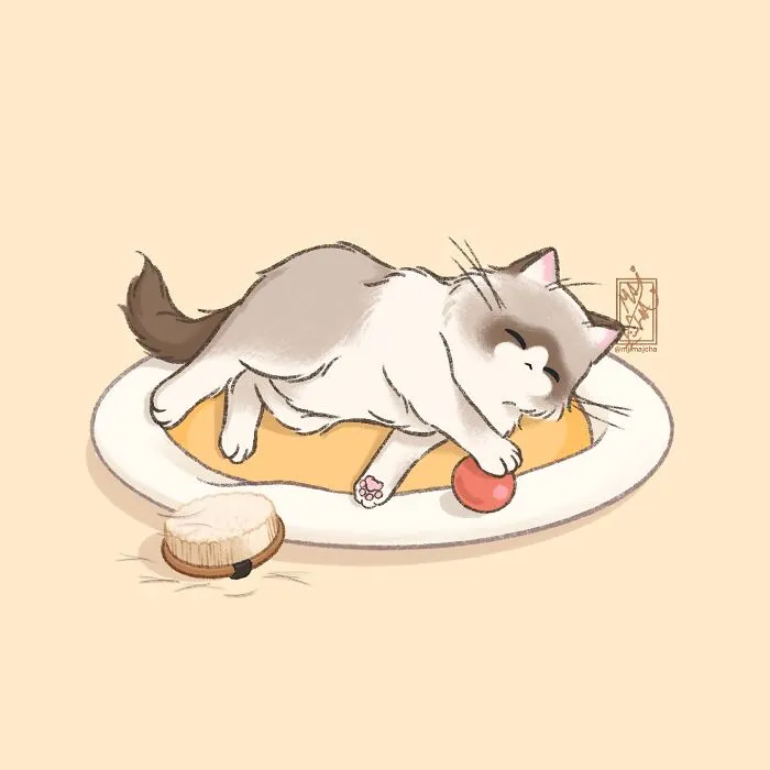 20 Cat Drawings By Mj.Majcha That Are Probably One Of The Cutest Things On The Internet