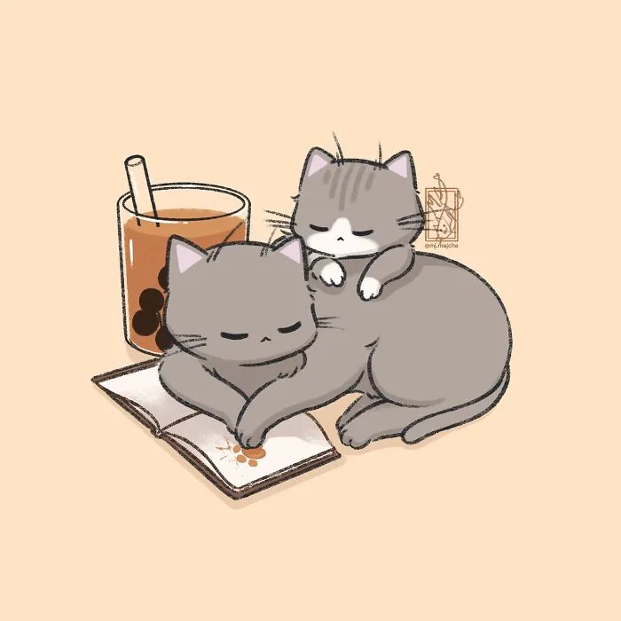 20 Cat Drawings By Mj.Majcha That Are Probably One Of The Cutest Things On The Internet