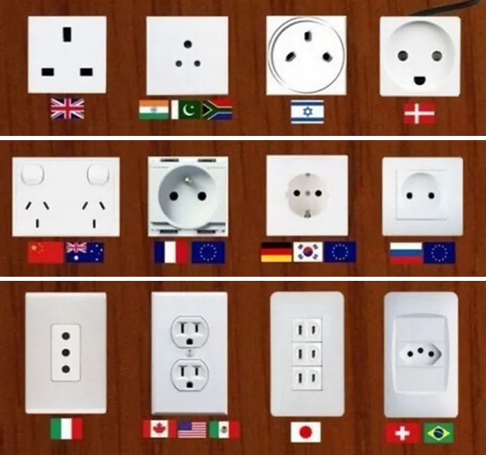 Wall Sockets From Around The World