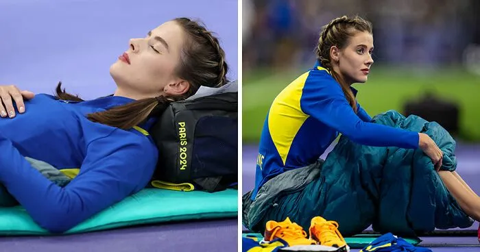 Yaroslava Mahuchikh's Bizarre Relaxation Technique Stuns Olympic Viewers
