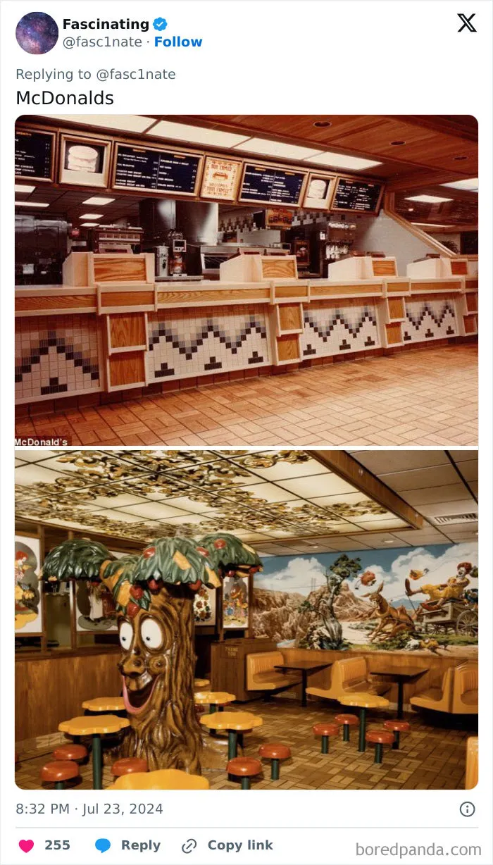 “Lost War Against Minimalism”: 15 Pics Of What Fast-Food Restaurants Looked Like In The Past