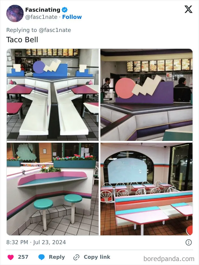 “Lost War Against Minimalism”: 15 Pics Of What Fast-Food Restaurants Looked Like In The Past