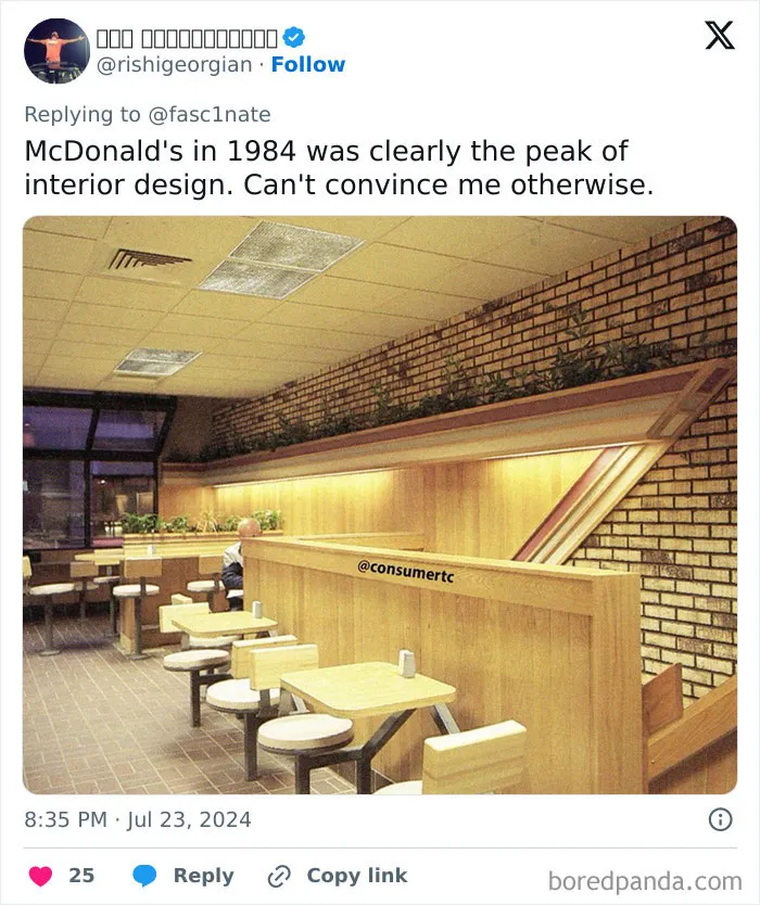 “Lost War Against Minimalism”: 15 Pics Of What Fast-Food Restaurants Looked Like In The Past