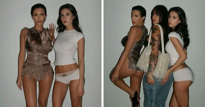 Bianca Censori Ditches Kanye West To Pose In Racy Pics With Look-Alike Sister Angelina
