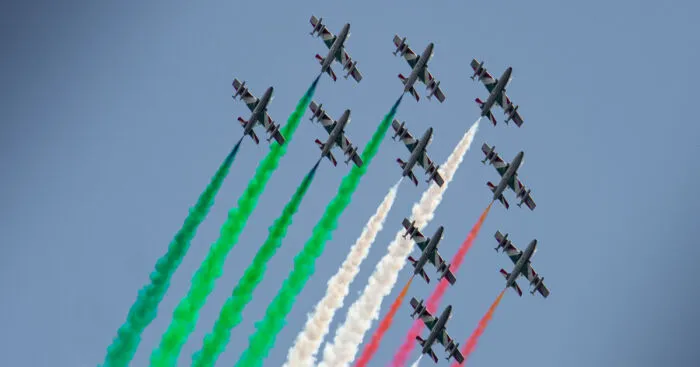 I Photographed The Frecce Tricolori Flyover