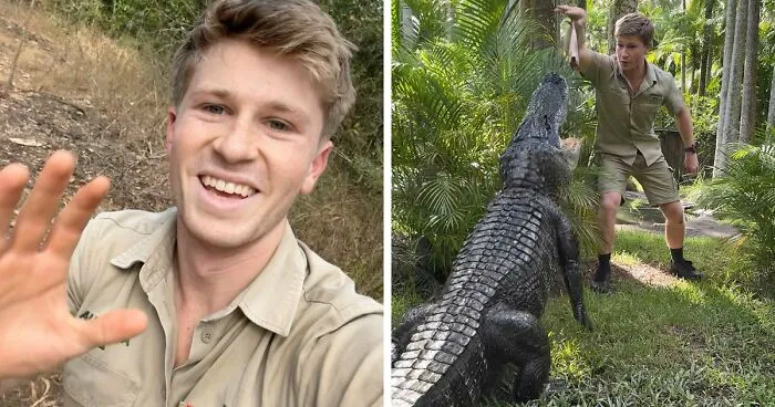 Robert Irwin Suffers Freak Accident While On Top Of Crocodile’s Head