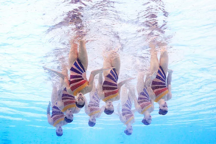 Spain’s Women’s Synchronized Swimming Team Topped A Beautiful Routine With Colorful Suits That Made Them Look Like Mermaids