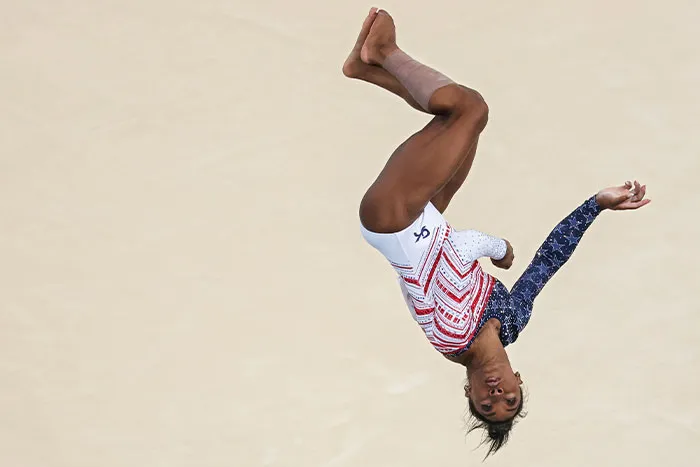 Simone Biles Continued To Inspire Little Girls Across America With A Beautiful Performance At The Artistic Gymnastics Women's Team Final