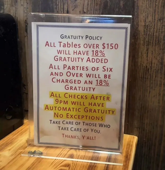 Just In Case You Were Thinking Of Tipping Less... Think Again