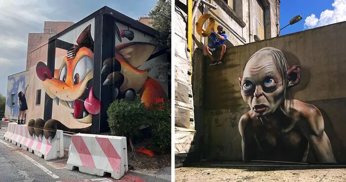 Artist From France Creates Incredible 3D Graffiti And It’s Not For The Faint Of Heart (37 New Pics)