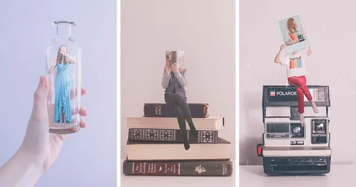 23 Pics Showcasing A Tiny Version Of Me Surrounded By Big Everyday Objects