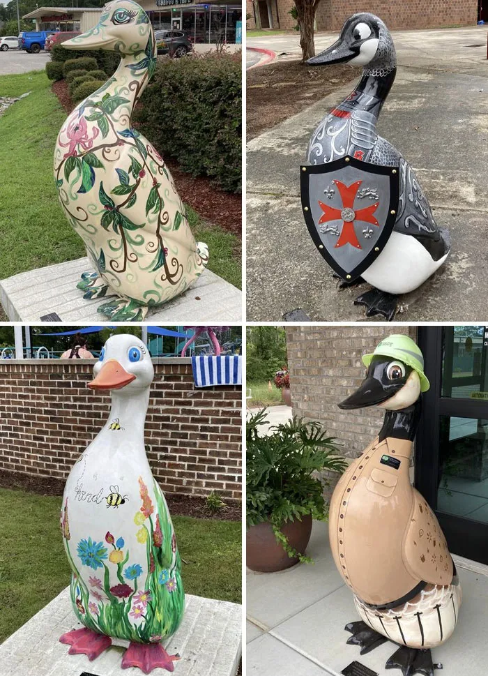 We Did A Scavenger Hunt For The 22 Goose Statues In Goose Creek Sc Today. Fun Time And We Found Them All!!!