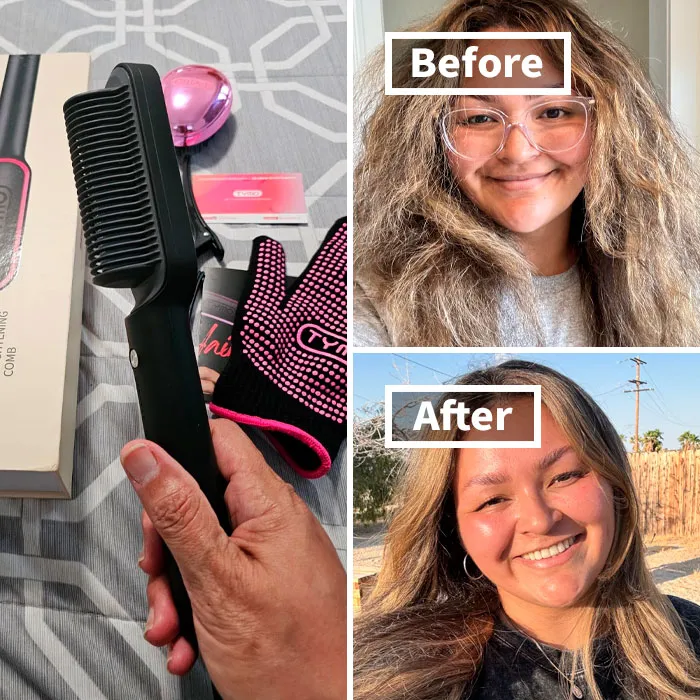 Tame Your Mane Like A Boss With This <a Style="Display:inline;" Href="Https://Www.amazon.com/Hair-Straightener-Brush-Straightening-Anti-Scald/Dp/B07mmq4bzh?th=1&linkcode=ll1&tag=bpsloth-20&linkid=edc26b82c4a2e550a19c363597c5c6f6&language=en_us&ref_=as_li_ss_tl" Target="_blank"><span Style="Font: Inherit; Color: #d74b1f;"> Tymo Ring Hair Straightener Comb</Span> -  It's The "Hottest" Hair Tool On Sale Right Now, And Your Frizz Doesn't Stand A Chance!
