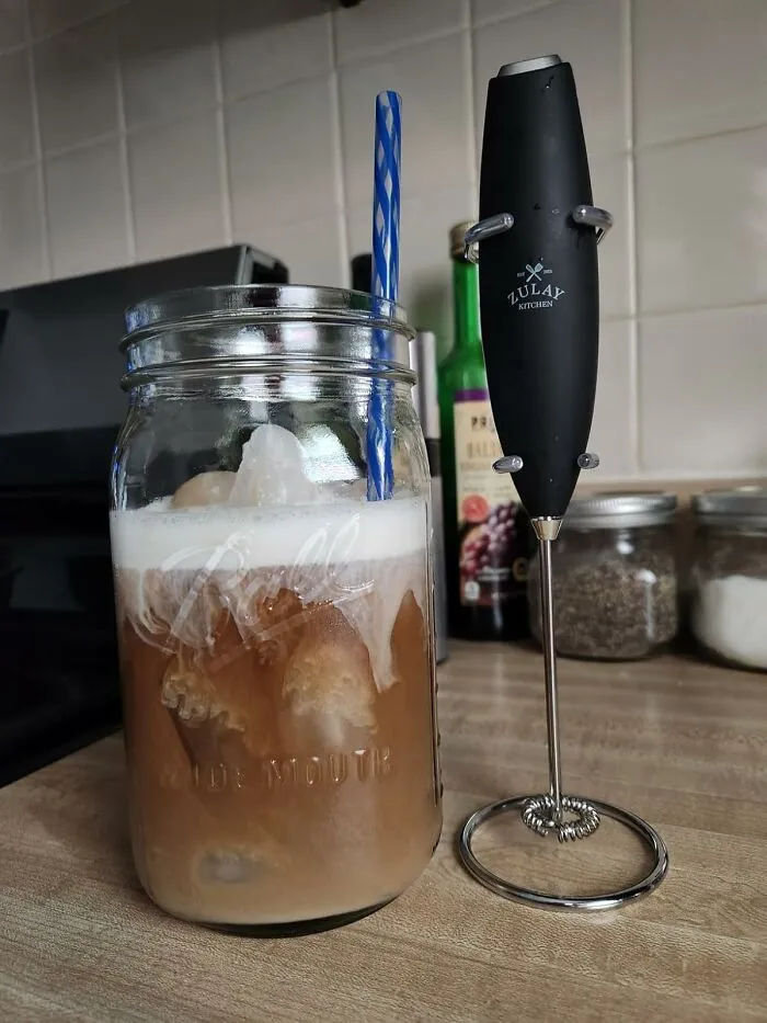 "My   <a style="display:inline;" href="https://www.amazon.com/Zulay-Original-Milk-Frother-Handheld/dp/B09D8T11YS?crid=3HNIN7LXEUPR2&dib=eyJ2IjoiMSJ9.rKZm72xXqgRQCzKQP6_WRMpWxQH5N6fTKwg5aQ6Z5BfLJ-QrLajI8ZChPfZhHixoTxrQMsZRaq_dI0tSzsRpE_ZtHDpM4z1G5DoHeAPt-DNjR4LGmb4EzjnOG62QL-qRhpw05dx00PM7JQb15kvaEmTkTx9M2rassjcykNLIqZjX_UJJAra0Vws8jtJ13vSTNfdv_MdEG0yVWMhImE-xKSXmWYqAPZSxqT-w0MtxqgGdBifFuuVbnFGyXoOeYGe6PJWUn7XPo03Jkaf92O1Dlv9qzSz55LXpQ5Vq7s1fAoo.35goKJCUATYYKoJueu1aHB8rDlR_EiQtgu6DEXRIKWo&dib_tag=se&keywords=milk%2Bfrother&qid=1723539472&sprefix=milk%2Bfrother%2Caps%2C200&sr=8-5&th=1&linkCode=ll1&tag=bpwombat-20&linkId=f9ca40ac4b5d796f398cb6ca9f3935ab&language=en_US&ref_=as_li_ss_tl " target="_blank"><span style="font:inherit;color:#d74b1f;">milk frother</span> I bought off of Amazon during quarantine. Every time I make a frothy coffee drink, I feel so happy and fancy." - <span Style="Font:inherit;color:#808080">Shanini86</span>