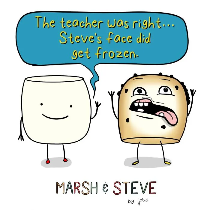 My 10 One-Panel Comics Featuring Two Marshmallows