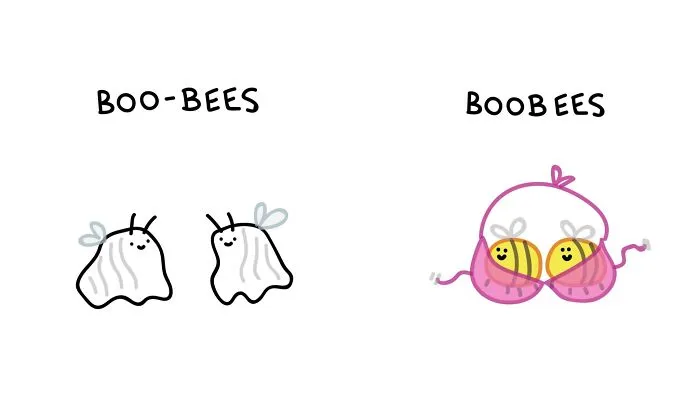 22 Illustrations Highlighting The Funny Differences Between Words That I Created
