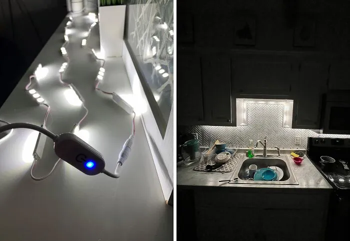 No Electrician, No Problem! - Stick On This <a Style="Display:inline;" Href=" Https://Www.amazon.com/Dp/B074qmtt76?ascsubtag=7718238%2c13%2c49%2cd%2c0%2c0%2cbf-Web-Hf%2c900%3a2%3b974%3a3%3b1125%3a1%3b1338%3a1%2c50044273%2c0%2c0%2c0&btn_ref=srctok-Cf6286fd869027f5&th=1&linkcode=ll1&tag=bpeagle-20&linkid=1a15ae02a065688d7eb5df00e41dc12d&language=en_us&ref_=as_li_ss_tl " Target="_blank"> <span Style="Font:inherit;color:#d74b1f;"> LED Kit</Span> And Instantly Upgrade Your Kitchen Glow