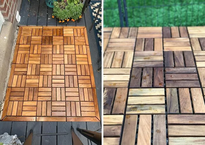 Instant Floor Glow-Up! Solid <a Style="Display:inline;" Href=" Https://Www.amazon.com/Dp/B00j8slw16?ascsubtag=7718238%2c26%2c49%2cd%2c0%2c0%2cbf-Web-Hf%2c900%3a2%3b974%3a3%3b1125%3a1%3b1338%3a1%2c50044262%2c0%2c0&ie=utf8%25252c0%252c0%2c0&btn_ref=srctok-Ada0f78058ab59b1&th=1&linkcode=ll1&tag=bpeagle-20&linkid=9ae8208276ede2e90df0c08ff7c1b5e6&language=en_us&ref_=as_li_ss_tl " Target="_blank"> <span Style="Font:inherit;color:#d74b1f;"> Teak Tiles</Span> Make Any Surface Sleek And Classy, Minus The Hassle
