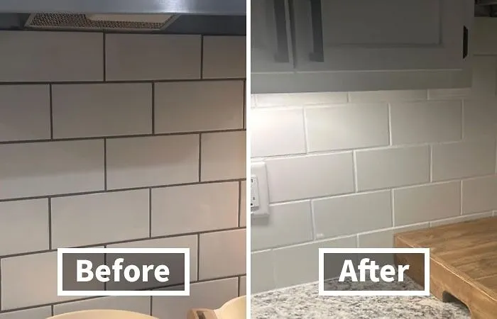 Who Needs A Full Bathroom Reno When You Can Give Your Grout A Makeover In Minutes With This <a Style="Display:inline;" Href="Https://Www.amazon.com/Grout-Pen-White-Ideal-Restore/Dp/B006lmfjs4?ie=utf8&th=1&linkcode=ll1&tag=bpdove-20&linkid=e3dcdf4bdfc5bbd4b48e76cfaec1b59e&language=en_us&ref_=as_li_ss_tl" Target="_blank"><span Style="Font: Inherit; Color: #d74b1f;"> Waterproof Grout Paint</Span>?