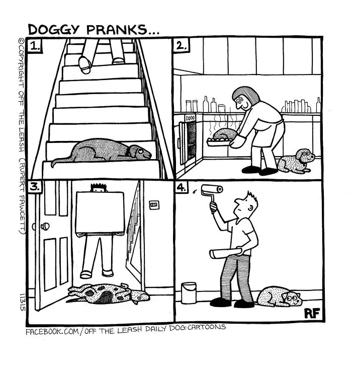 Off The Leash: 40 Relatable Comics About The Reality Of Owning A Dog (New Pics)