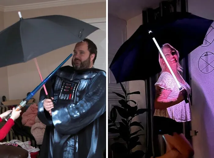 Who Needs A Lightsaber When You Have This <a Style="Display:inline;" Href="Https://Www.amazon.com/Dp/B01czyo4u0?ascsubtag=6356148%2c1%2c41%2cd%2c0%2c0%2cbf-G-Tg%2c900%3a2%3b974%3a3%3b1125%3a1%3b1338%3a1%2c18803176%2c0%2c0&th=1%25252cbf%252cbf%2cbf&btn_ref=srctok-Bba5a4fe819746db&linkcode=ll1&tag=bppony-20&linkid=14567a8210e114c66a62c7a4dd776574&language=en_us&ref_=as_li_ss_tl " Target="_blank"><span Style="Font: Inherit; Color: #d74b1f;"> Color Changing Umbrella</Span>? It's The Perfect Way To Battle The Elements And Look Awesome Doing It!