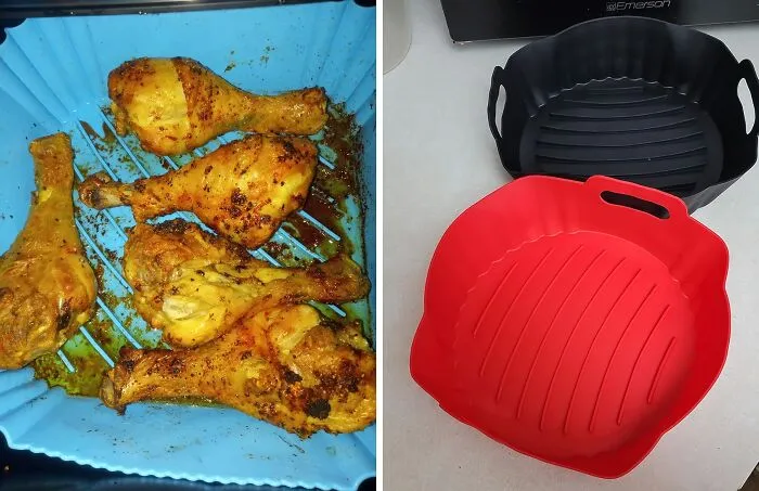 Messy Air Fryer Cleanups Are A Thing Of The Past! These <a Style="Display:inline;" Href="Https://Www.amazon.com/Dp/B0c58rp6g9?asc_item-ID=amzn1.ideas.3od26f3y1tfb9&linkcode=ll1&tag=bpbison-20&linkid=8b0476546d972618b96cfec375591246&language=en_us&ref_=as_li_ss_tl" Target="_blank"><span Style="Font: Inherit; Color: #d74b1f;"> Air Fryer Silicone Liners</Span> Are The Kitchen Sidekicks You'll Never Want To Cook Without
