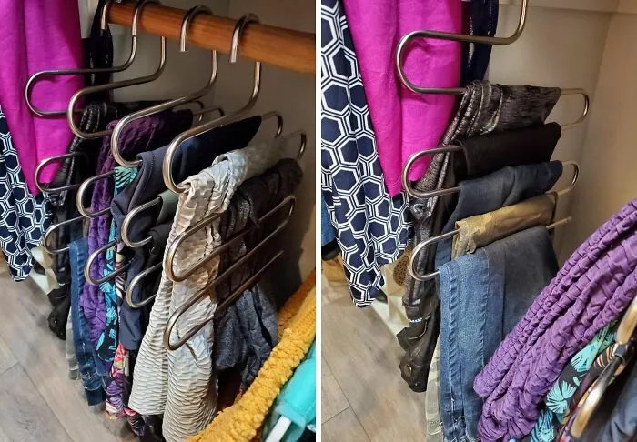 Closet Bursting At The Seams? This <a Style="Display:inline;" Href="Https://Www.amazon.com/Devesanter-Non-Slip-Trousers-Stainless-Organizer/Dp/B07d56v8cx?ie=utf8&linkcode=ll1&tag=bporangutan-20&linkid=06df27bded45c714f871cf80ff41e04a&language=en_us&ref_=as_li_ss_tl" Target="_blank"><span Style="Font: Inherit; Color: #d74b1f;">5-In-1 Pants Hanger</Span> Is The Space-Saving Superhero Your Wardrobe Needs! 