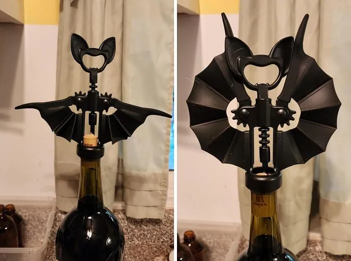 No More Digging Through Drawers. Pop Wine And Beer Bottles Effortlessly With This<span Style="Font:inherit;color:#d74b1f;"> Goth-Styled Opener</Span>