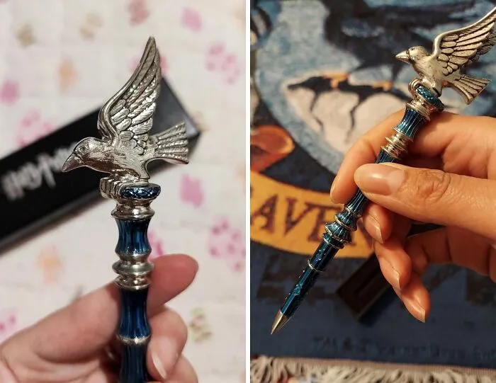 Whether You're Solving Riddles Or Taking Exams, This <a Style="Display:inline;" Href="Https://Www.amazon.com/Noble-Collection-Harry-Potter-Ravenclaw/Dp/B003vv439e?psc=1&linkcode=ll1&tag=bprhinoceros-20&linkid=26a1450969440aed667a3e5d6d96574c&language=en_us&ref_=as_li_ss_tl" Target="_blank"><span Style="Font: Inherit; Color: #d74b1f;"> Ravenclaw Pen</Span> Will Help You Ace It All With Wit And Wisdom