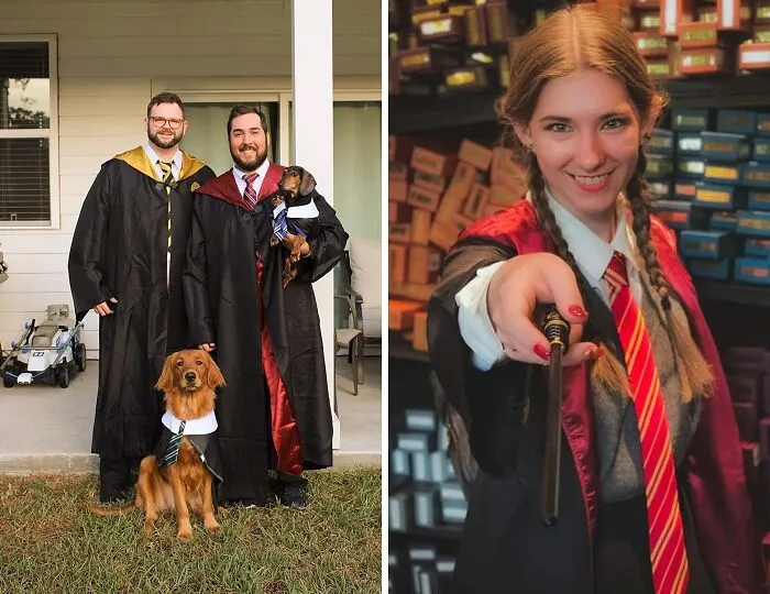 Ditch The Muggle Pajamas And Slip Into Something A Little More Magical With These <a Style="Display:inline;" Href="Https://Www.amazon.com/Disguise-Potter-Gryffindor-Costume-Accessory/Dp/B083tw3s54?psc=1&linkcode=ll1&tag=bprhinoceros-20&linkid=93563a55f9236233c836c164e866ef58&language=en_us&ref_=as_li_ss_tl" Target="_blank"><span Style="Font: Inherit; Color: #d74b1f;"> Hogwarts House Themed Robes</Span>