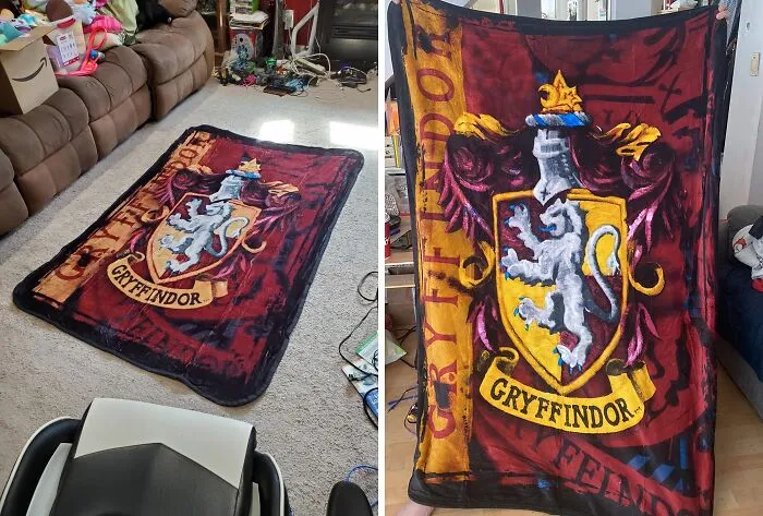 Snuggle Up Like A True Gryffindor With This Cozy <a Style="Display:inline;" Href="Https://Www.amazon.com/Harry-Potter-Battle-Raschel-Blanket/Dp/B00v6yn736?th=1&linkcode=ll1&tag=bprhinoceros-20&linkid=eed92667507e1d08cb7fef792e35ab8c&language=en_us&ref_=as_li_ss_tl" Target="_blank"><span Style="Font: Inherit; Color: #d74b1f;"> Throw Blanket</Span> - It's Perfect For Binge-Watching All The Harry Potter Movies 