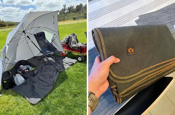 "I put a wool blanket in the bottom of the tent when winter or off-season camping. Keeps you from having to touch a cold floor, insulates you from snow ice of winter camping and keeps snow from melting under the tent and refreezing" -<span Style="Font:inherit;color:#808080"> djdarkbeat</span>