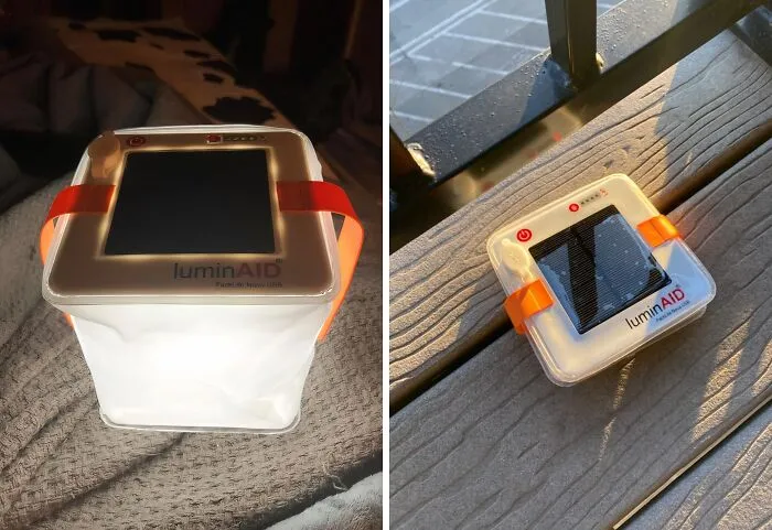 "Inflatable solar lanterns are great because they recharge during the day." -<span Style="Font:inherit;color:#808080"> cloudshaper</span>