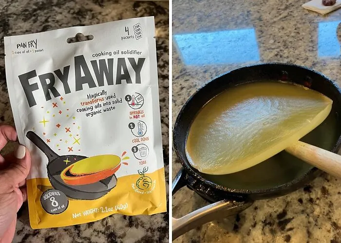 Don't Let Leftover Cooking Oil Be The Villain Of Your Kitchen! This <a Style="Display:inline;" Href="Https://Www.amazon.com/Fryaway-Solidifier-Plant-Based-Disposal-Solidifies/Dp/B09c85ggx2?ie=utf8&th=1&linkcode=ll1&tag=bpcorgi-20&linkid=f4c9cb88bc5eb466b5547010e12805a6&language=en_us&ref_=as_li_ss_tl" Target="_blank"><span Style="Font: Inherit; Color: #d74b1f;"> Fryaway</Span> Will Turn It Into A Harmless, Easy-To-Toss Solid