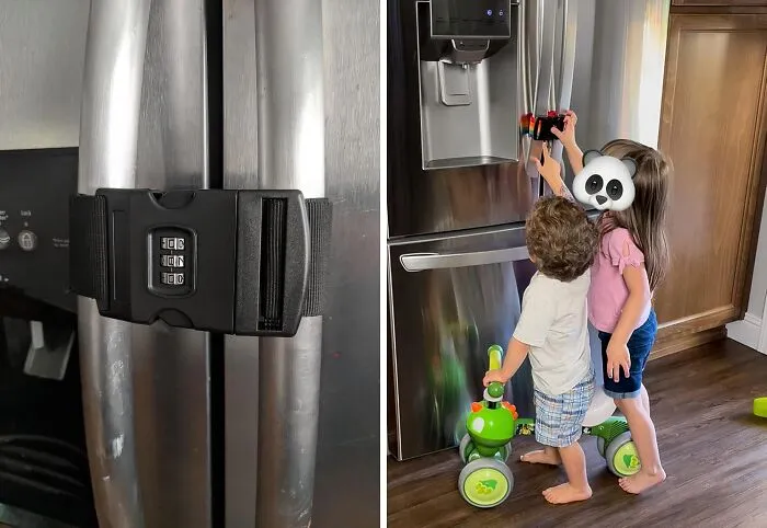 Midnight Snacker In Your House? This   <a Style="Display:inline;" Href="Https://Www.amazon.com/Dp/B08bldnkxz?asc_item-ID=amzn1.ideas.2dh9u6nhwv3nh&th=1&linkcode=ll1&tag=bpfox-20&linkid=f7b6ec9ca3c6809367c0fc2055800d17&language=en_us&ref_=as_li_ss_tl" Target="_blank"><span Style="Font: Inherit; Color: #d74b1f;"> Refrigerator Cabinet Lock</Span> Will Keep Your Leftovers Safe (And Your Waistline Trim)