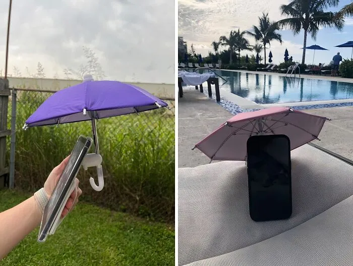 Rain Or Shine, This   <a Style="Display:inline;" Href="Https://Www.amazon.com/Dp/B0cd1hnjd3?asc_item-ID=amzn1.ideas.2dh9u6nhwv3nh&th=1&linkcode=ll1&tag=bpfox-20&linkid=0767af1aedcfd284c0fda1b23efa84fa&language=en_us&ref_=as_li_ss_tl" Target="_blank"> <span Style="Font: Inherit; Color: #d74b1f;"> UV Protection Phone Umbrella</Span> Has Your Phone Covered