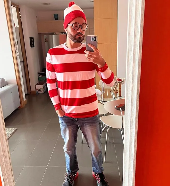 Hide In Plain Sight At The Halloween Party With This Instantly Recognizable   <a Style="Display:inline;" Href="Https://Www.amazon.com/Striped-Glasses-Halloween-Cosplay-Costume/Dp/B09kn5zr7k?ie=utf8&linkcode=ll1&tag=bphippopotamus-20&linkid=7c43487c295e06591cc8d42c1f73ceef&language=en_us&ref_=as_li_ss_tl" Target="_blank"><span Style="Font: Inherit; Color: #d74b1f;"> Where's Waldo </Span> Costume