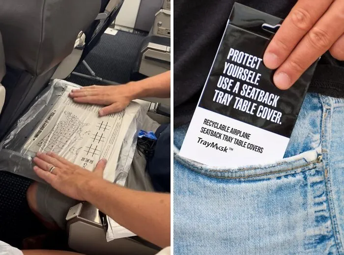 Turn Your Airplane Tray Table Into A Germ-Free Zone With These <a Style="Display:inline;" Href="Https://Www.amazon.com/Dp/B08wr3c5fc?asc_item-ID=amzn1.ideas.12tvm3ibbd59m&th=1&linkcode=ll1&tag=bptiger-20&linkid=ee1e45eab46693c64ca37474055bf726&language=en_us&ref_=as_li_ss_tl" Target="_blank"><span Style="Font: Inherit; Color: #d74b1f;"> Disposable Tray Table Covers</Span> - Perfect For When You're Feeling A Little Extra Cautious About Cooties