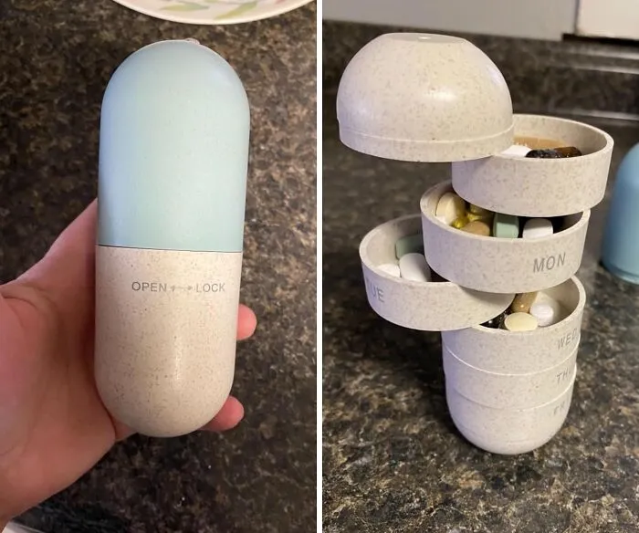 Keep Your Pill-Popping Routine On Track Even When You're On The Go With This <a Style="Display:inline;" Href="Https://Www.amazon.com/Dp/B07h24x9cd?asc_item-ID=amzn1.ideas.12tvm3ibbd59m&linkcode=ll1&tag=bptiger-20&linkid=ca04c4d19a0ee3628169d46085010ce4&language=en_us&ref_=as_li_ss_tl" Target="_blank"><span Style="Font: Inherit; Color: #d74b1f;"> Moisture Proof Cute Weekly Pill Organizer</Span> - Because Forgetting Your Meds Is A Major Travel Don't
