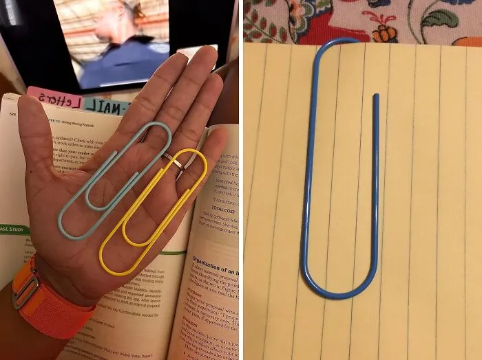Finally, A Paperclip That Can Handle Your Mountain Of Paperwork! These <a Style="Display:inline;" Href="Https://Www.amazon.com/Jumbo-Paper-Clips-Inches-Holder/Dp/B08glpzkf3?dib=eyj2ijoimsj9.1nusw_nfylxggajjne0c3ndlzwgyurx0chupygtq9hs_ln1ts6_klcmotqmyc4sc1h35isuebk2mw6gvf5dnq7n7olk95vsubkm_oav0vvy.iul6vceo36d-6ylcba5hvtnbv94s1bi2pi71kvh9_ki&dib_tag=se&keywords=cool%2boffice%2bsupplies&qid=1725880664&sr=8-289-Spons&sp_csd=d2lkz2v0tmftzt1zcf9hdgzfbmv4da&th=1&linkcode=ll1&tag=bpmoose-20&linkid=6888de512c738d1b2e835bbdeed9695f&language=en_us&ref_=as_li_ss_tl" Target="_blank"><span Style="Font: Inherit; Color: #d74b1f;"> Comically Large Paper Clips</Span> Are Here To Save The Day