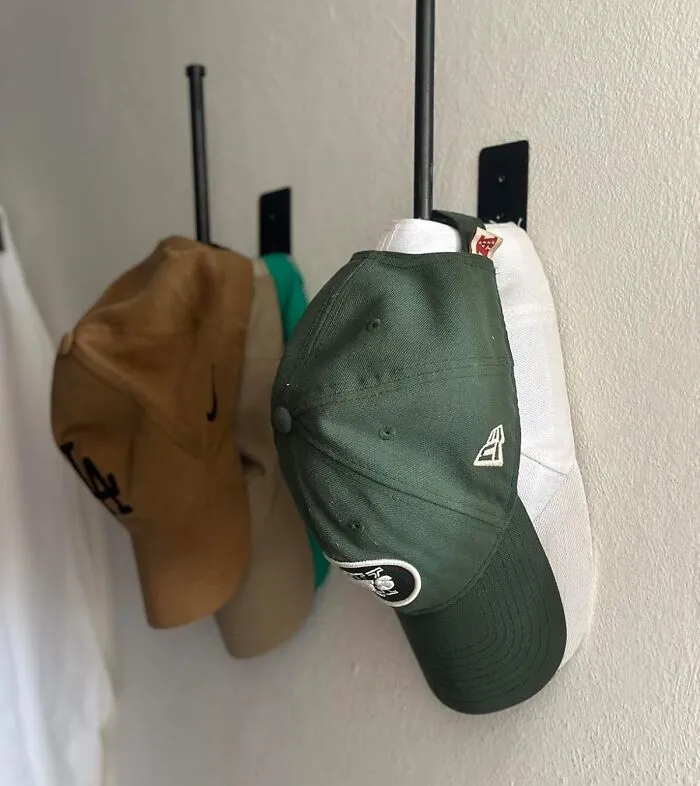 Cap-Tain Your Hat Collection And Avoid The Dreaded "Hatalanche" With This Space-Saving <a Style="Display:inline;" Href="Https://Www.amazon.com/Durmmur-Baseball-Stainless-Organizer-Adhesive/Dp/B0c4h3z6k7?ie=utf8&linkcode=ll1&tag=bpgnu-20&linkid=686679ea425f23df8619851a333adc18&language=en_us&ref_=as_li_ss_tl" Target="_blank"><span Style="Font: Inherit; Color: #d74b1f;"> Hat Rack</Span>