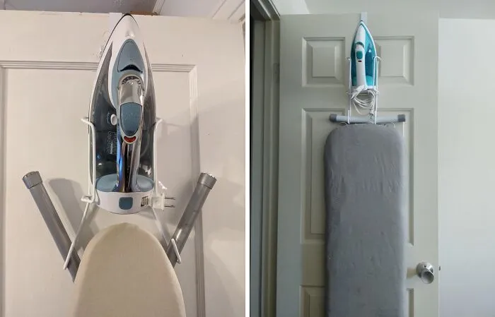 Ironing Board Always In The Way? Not Anymore! This <a Style="Display:inline;" Href="Https://Www.amazon.com/Dp/B013wjxf84?ascsubtag=7697420%2c6%2c30%2cd%2c0%2c0%2c0%2c900%3a2%3b974%3a3%3b1125%3a3%3b1338%3a1%2c47916459%2c0%2c0%2c0&btn_ref=srctok-A4ae21e51e4df4b7&linkcode=ll1&tag=bphippopotamus-20&linkid=1ef02f03d338ccad4a84225d1e2ba60c&language=en_us&ref_=as_li_ss_tl" Target="_blank"><span Style="Font: Inherit; Color: #d74b1f;"> Wire Over The Door Ironing Caddy</Span> Is Here To Save Your Space