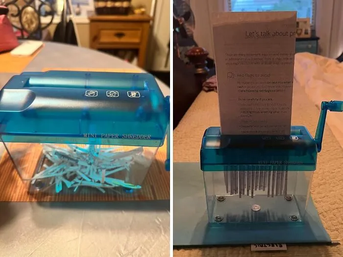 Keep Your Secrets Safe And Your Desk Tidy With This <a Style="Display:inline;" Href="Https://Www.amazon.com/Jikiou-Shredder-Portable-Documents-Stationery/Dp/B09lcjhvmq?ie=utf8&linkcode=ll1&tag=bpmoose-20&linkid=e8e7e682bd44e3366c54f01f14b22a36&language=en_us&ref_=as_li_ss_tl" Target="_blank"> <span Style="Font: Inherit; Color: #d74b1f;"> Mini Paper Shredder</Span>