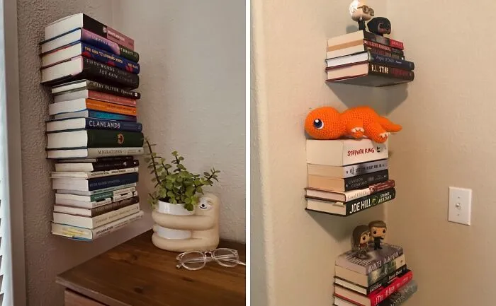 Your Books Are About To Defy Gravity (And Clutter) With This <a Style="Display:inline;" Href="Https://Www.amazon.com/Dp/B000ivrtbo?ascsubtag=7697420%2c26%2c30%2cd%2c0%2c0%2c0%2c900%3a2%3b974%3a3%3b1125%3a3%3b1338%3a1%2c47918309%2c0%2c0%2c0&btn_ref=srctok-Ee4a703d2b2c783e&th=1&linkcode=ll1&tag=bphippopotamus-20&linkid=bf736b7834f7e109e9dd880277857e7c&language=en_us&ref_=as_li_ss_tl" Target="_blank"><span Style="Font: Inherit; Color: #d74b1f;"> Sturdy Metal Floating Bookshelf</Span> – It's Like Magic, But For Your Walls!