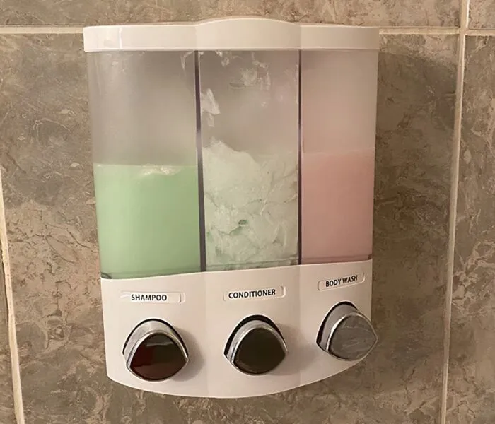 Your Shower Is About To Get A Minimalist Makeover, Thanks To This Sleek And Stylish <a Style="Display:inline;" Href="Https://Www.amazon.com/Dp/B000fgcw0k?ascsubtag=5862767%2c20%2c36%2cd%2c0%2c0%2c0%2c900%3a2%3b974%3a3%3b1125%3a3%3b1338%3a1%2c16358252%2c0%2c0%2c0&btn_ref=srctok-A640b8c4db382f06&th=1&linkcode=ll1&tag=bphippopotamus-20&linkid=66f3631984e831b98695c5d0507f32c8&language=en_us&ref_=as_li_ss_tl" Target="_blank"><span Style="Font: Inherit; Color: #d74b1f;"> 3-Chamber Soap And Shower Dispenser</Span>